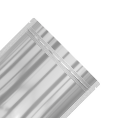 Reusable Flat Zipper Seal Bags – Single Side Clear & Silver Foil with Rounded Corners