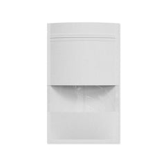 Customizable Vintage Kraft Clear Slit Window Flat Zipper Seal Bags (Full Customization)