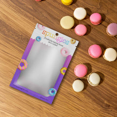 Customizable Matte Gradient Zipper Seal Bags with Translucent Window and Hang Hole (Full Customization)