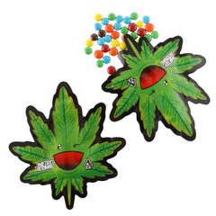 Holographic Leaf Design Metallic Foil Zipper Seal Bags