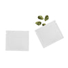 Glossy Double-Sided Arctic White Mini Mylar Foil Smell Proof Flat Zipper Seal Bags - Arctic White