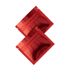 Glossy Double-Sided Heart Red Mini Mylar Foil Smell Proof Flat Zipper Seal Bags