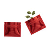 Glossy Double-Sided Heart Red Mini Mylar Foil Smell Proof Flat Zipper Seal Bags - Heart Red