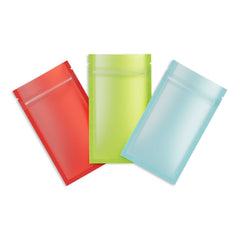 Customizable Matte Plastic Zipper Seal Bags with Frosted Window (Basic Printing)
