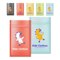 Customizable Matte Plastic Zipper Seal Bags with Frosted Window (Basic Printing)