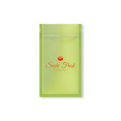 Customizable Matte Plastic Zipper Seal Bags with Frosted Window (Basic Printing)