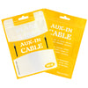 Clear Window Aux-In Cable Design Flat QuickQlick® Bags with Butterfly Hang Hole - Cable Design Yellow
