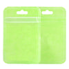 Single Side Clear Flat Zipper Seal Bags – Non-Woven Back QuickQlick® Packaging - Lime Green