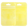 Single Side Clear Flat Zipper Seal Bags – Non-Woven Back QuickQlick® Packaging - Neon Yellow