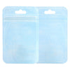 Single Side Clear Flat Zipper Seal Bags – Non-Woven Back QuickQlick® Packaging - Soft Baby Blue