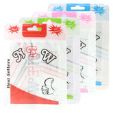 Reusable Flat Zipper Seal Bags – Clear Window & Butterfly Hang Hole QuickQlick® Style