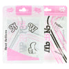 Reusable Flat Zipper Seal Bags – Clear Window & Butterfly Hang Hole QuickQlick® Style - New Product Pink