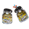 Flat Zipper Seal Bags – Holographic Black Caviar Die Cut Jar Smell Proof Mylar Foil - Holographic Black Caviar