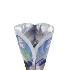 Flat Zipper Seal Bags – White Caprice Die Cut Oval Box Smell Proof Mylar Foil