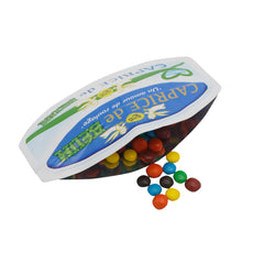 Flat Zipper Seal Bags – White Caprice Die Cut Oval Box Smell Proof Mylar Foil