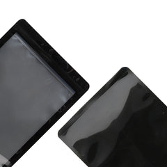 Glossy Bordered Clear Window Child-Resistant Zipper Seal Flat Packaging Bags