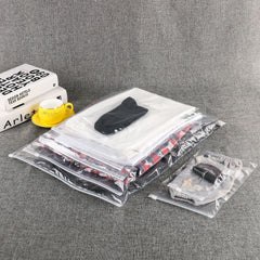 Opalite Clear Poly Plastic Slider Zip Organization Bags