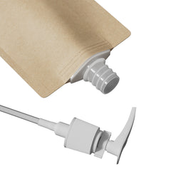 Classic Kraft Brown Stand Pouch with Top Wide Mouth Pump Dispenser