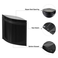 Customizable Double-Sided Glossy Horizontal Mylar Stand Up Zipper Seal Bags (Basic Printing)