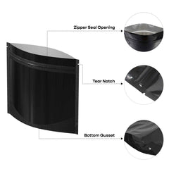 Customizable Double-Sided Glossy Horizontal Mylar Stand Up Zipper Seal Bags (Full Customization)