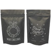 Double-Sided Matte Christmas Designed Mylar Stand Strong® Bags - Christmas Wreath Black