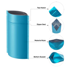 Customizable Double-Sided Matte Mylar Stand Up Zipper Seal Bags (Full Customization)