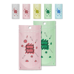 Customizable Pastel Tall Stand Up Zipper Seal Bags with Round Hang-Hole (Basic Printing)