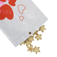 Half Arctic White Single Sided Valentine's Day Printed Metallic Mylar Stand Strong® Bags