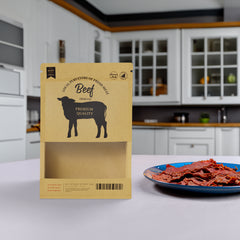 Customizable Kraft Paper Side Gusset with Translucent Window Stand Up Zipper Seal Bags (Full Customization)