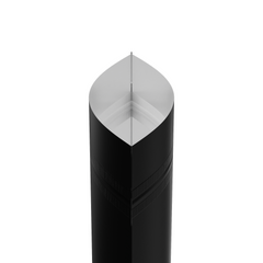 Matte Waxed Black Mylar Stand Strong® Bags with Rounded Corners