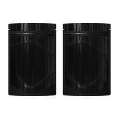 Double-Sided Glossy Mirror Black Mylar Stand Strong® Bags with Rounded Corners