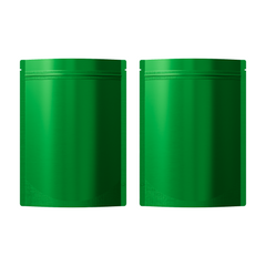 Matte Sea Green Mylar Stand Strong® Bags with Rounded Corners
