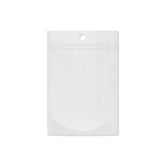 Customizable Single Side Glossy Color Metallic Mylar Stand Up Zipper Seal Bags with Round Hang-Hole (Full Customization)