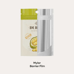 Customizable Single Side Glossy Color Metallic Mylar Stand Up Zipper Seal Bags with Round Hang-Hole (Full Customization)