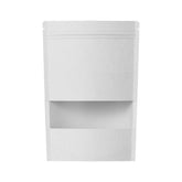 Customizable Rounded Corners Kraft with Window Stand Up Zipper Seal Bags (Full Customization)