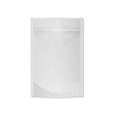 Customizable Glossy Clear Half Kraft Stand Up Zipper Seal Bags (Full Customization)