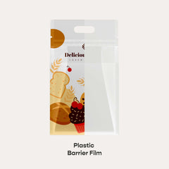 Customizable Clean Clear Polyethylene Side Gusset Stand Up Zipper Seal Bags with Die Cut Handles (Full Customization)