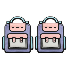 Matte Backpack Shape Design Stand Strong® with Clear Window