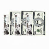 Green Hundred Bill Design Metallic Foil Stand Strong® Bags