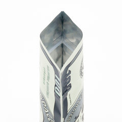 Green Hundred Bill Design Metallic Foil Stand Strong® Bags
