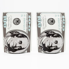 Currency Design Metallic Foil Smell Proof Stand Strong® Bags