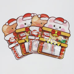 Mixed Bear, Rabbit Print Designs Clear Chimney Window Stand Strong® Bags with Die Cut Handle