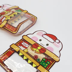 Mixed Bear, Rabbit Print Designs Clear Chimney Window Stand Strong® Bags with Die Cut Handle