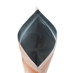 Reusable Flat Zipper Seal Bags – Glossy Double-Sided Sorbet Orange Ombre Gradient Mylar