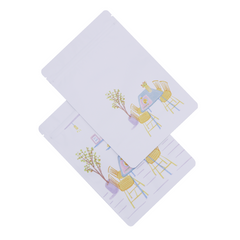 Matte White Relaxation Painting Mylar Stand Strong® Bags