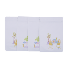 Matte White Relaxation Painting Mylar Stand Strong® Bags