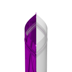 Glossy Half Alexandrite Purple Metallic Mylar Foil Stand Strong® Bags