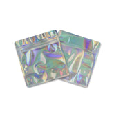 Customizable Glossy Double Sided Diamond Holographic Stand Up Zipper Bags with Pull Tab (Basic Printing)
