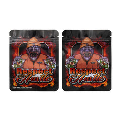 Holographic Ape Design Smell Proof Mylar Foil Stand Strong® Bags