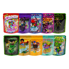 Holographic Pop Smoke Designed Smell Proof Mylar Foil Stand Strong® Bags
